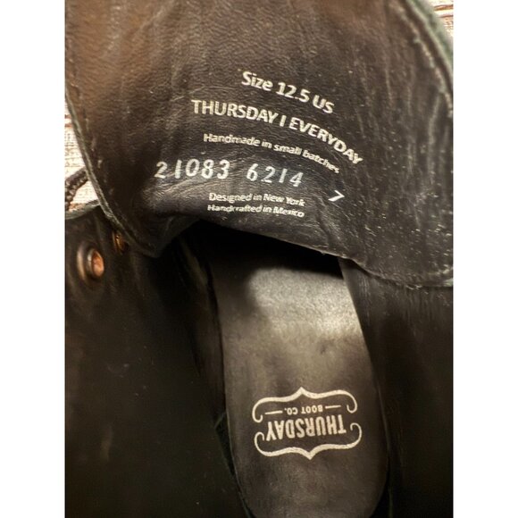 Thursday Captain Rugged & Resilient Boot Size 12.5 color Black Matte NEW $285 - Picture 7 of 8
